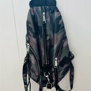 Rebecca Minkoff Camouflage Backpack with Black Trim